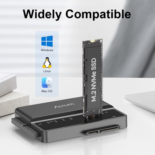 Alxum 10Gbps M.2 NVME to SATA Adapter IDE SSD Enclosure for Laptop