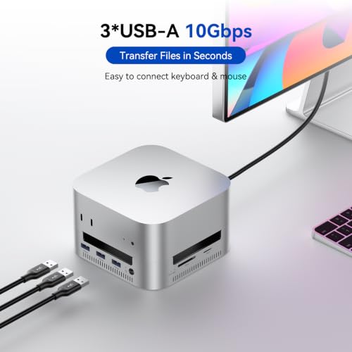 ACASIS 40Gbps Mac mini Dock & Stand with Dual-Bay NVMe SSD Enclosure - Image 7