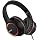 LORELEI X8 Over-Ear Wired Headphones with Microphone with 1.45m-Tangle-Free Nylon Line&3.5mm Plug,Lightweight Foldable & Portable Headphones for Smartphone,Tablet,Computer,Mp3/4(Space Black)