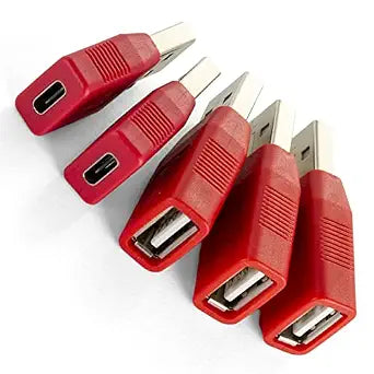 NTW USB Data Blocker/Charger Adapter - Secure Charging, Data Sync Protection, Juice Jacking Prevention - Charge Only (5PK) NUSBX-KDL-A3C2