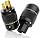 Preffair 1 Pair Brass Gold Plated Power Plug Hi-End US AC 3 Pin Male Power Plug IEC320 C15/13 Female Connector for Audio Grade Power Cables DIY HiFi 10A/250V~15A/125V (P078G/C078G) - Image 9
