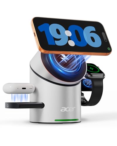 Acer Prime 3 in 1 Charging Station for Apple - Magne | Wireless Charge - Image 2