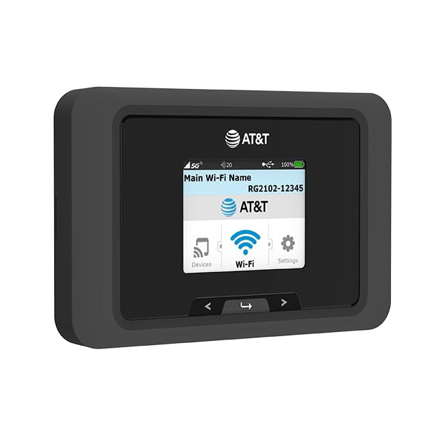 Franklin A50 5G | WiFi 6 | Removable 5000 mAh Battery | 2.4" Display | Qualcomm® SDX62 | AT&T PREPAID Hotspot