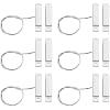 6 Sets Magnetic Reed Switch MC-32 NC Surface Mount Wired Security Door Window Alarm Door Window Contact Sensor for Home Security Burglar Alarm Systems (White)