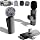 2-Pack Wireless Mini Lavalier Lapel Microphone for iPhone, Android(2 in 1)