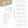 JustJamz Bulk Earbuds 50 Pack | Basic Earbuds, Pearl White In-Ear Earphones, Disposable Headphones, Wired