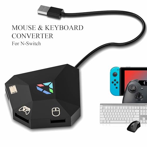 INF Mouse/keyboard adapter compatible with Nintendo Switch, PS4, Xbox One/360, PS3
