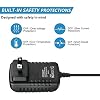 BestCH 12V 1A AC/DC Adapter for SEL CSD1200500U-33 Csec Cses12VDC 1 Amps Class 2 Power Supply Cord Cable PS Wall Home Battery Charger Mains PSU