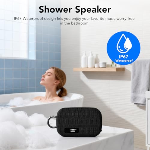 Portable Bluetooth Speaker, IP67 Waterproof Shower S | Audio Accessori - Image 4