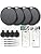 2026 Upgrade Dual System Air Tracker 4 Pack, Bluetooth Smart Tag for Android & iOS - Compatible with Apple Find My & Google Find Hub, Item Locator for Keys,Wallets,Suitcases, Black