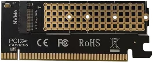 PCIe Adapter for M.2 NVMe Mkey, PCI-e 4.0 X4 Card Supports NGFF M2 M-Key SSD of Length 2280,2260,2242,2230, PCIe NVMe Adapter - Image 1