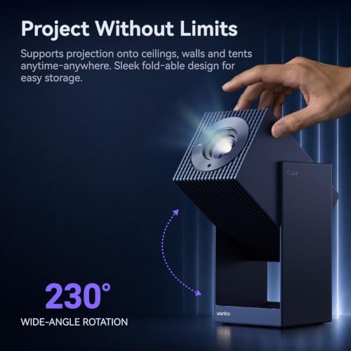 Wanbo Cube 2S Smart Projector Officially-Licensed APPs & Live TV & Dolby