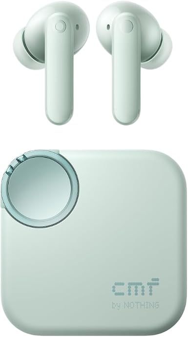 CMF By Nothing Buds 2 48dB Hybrid ANC True Wireless Earbuds, Strong and Comfort Noise Cancelling, Ultra Bass and Dirac Sound, in-Ear Detection, 55H Playtime, 6ENC Mics, Bluetooth 5.4Light Green