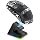 ATTACK SHARK X6 Wireless Gaming Mouse with Magnetic RGB Charging Base,Black