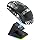 ATTACK SHARK X6 Wireless Gaming Mouse with Magnetic RGB Charging Base,Black