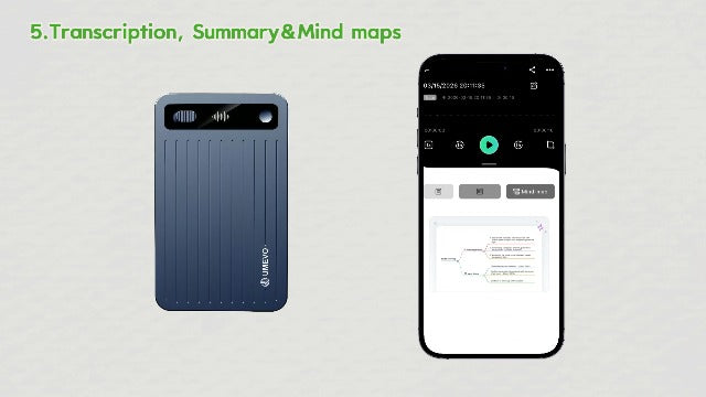 UMEVO Note Plus AI Voice Recorder : Unlimited Transcribe & Summarize