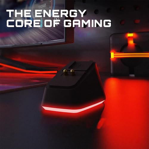 for Logitech G PRO X Superlight/2/2 Dex Dedicated Black Wireless Mouse Charger 11 RGB Modes, Compatible with DeathAdder v2 Pro and Other Gaming mice Gaming Gear for Esports Players (Black)