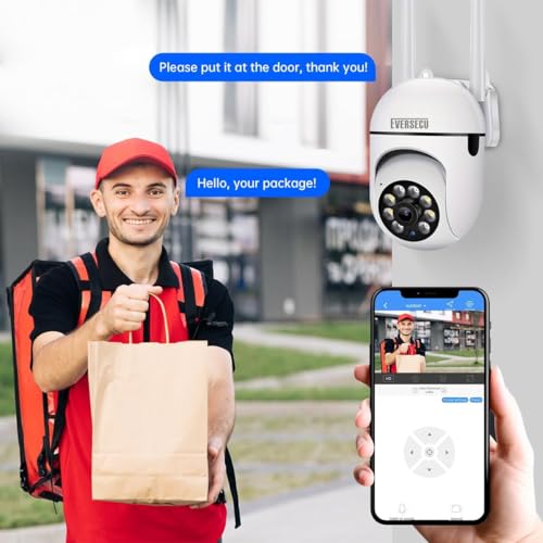 EVERSECU 1080P Outdoor WiFi PTZ Security Camera, 5G | Home Security Ca - Image 7