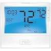 PRO1 T805 Single Stage Programmable Wall Thermostat for 1 Heat/1 Cool Conventional Systems, Conventional Digital Thermostat for Home