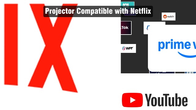 TOF Real-time Focus Mini Projector with WiFi and Bluetooth, XuanPad Smart Projector Compatible with Netflix, Dolby Audio& Keystone 1080P Projector with 210° Rotatable Stand