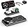 UEQ Foldable 3 in 1 Wireless Charging Station for Apple Magsafe Charger Stand,Fast Magnetic Wireless Charger Station for iPhone 17 Air 16 15 14 13 12 Series,Airpods Pro,Apple Watch Ultra (Pure Black)