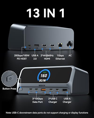 MOKiN Docking Station Dual Monitor with 2 HDMI/Built | Computer Access - Image 3