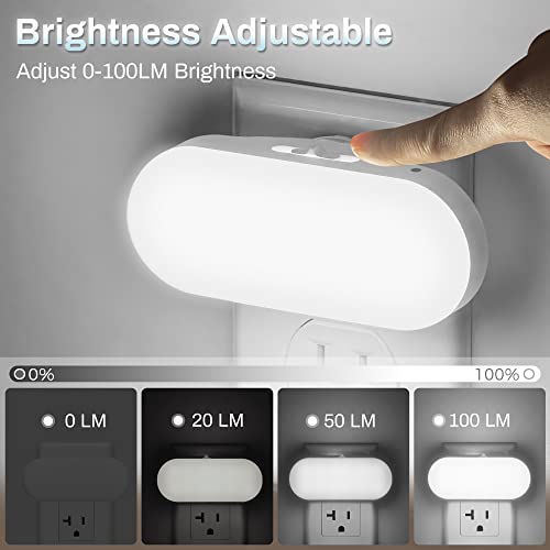 DORESshop Night Lights Plug into Wall,Daylight White Night Light,4 Pack