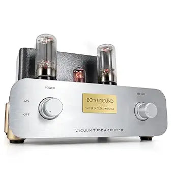 F5 Pure Class A Single-Ended Stereo Tube Integrated Amplifier, 6N1 + 2×6L6 HiFi Tube Amp with Volume Control, Dual RCA Inputs (CD/AUX), 8Ω/4Ω/COM Speaker Outputs