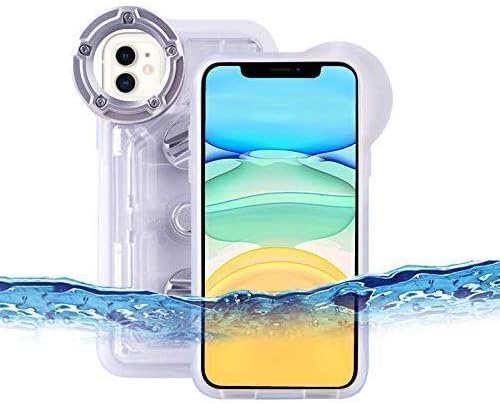 Underwater Photography Waterproof Phone Case Pouch for iPhone 11 Enhanced Underwater Cell Phone Dry Bag with Armband O Lens Ring Full Sealed Waterproof Case IPX8 Certified