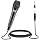 Moukey Wired Handheld Vocal Microphone, Metal XLR Dynamic Cardioid Mic with 13 ft Cable, for Singing, Stage, Party, Compatible with Karaoke Machine/PA System/Amp/Mixer, Grey