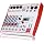 MW-6 White 6 Channel Professional DJ Audio Mixer, Portable Controller Mixer with DSP 99 Preset Effects for Live Streaming, Podcasting, Family Party, Music Recording