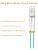 OM3 LC to LC Fiber Patch Cable Multimode, 2m(6.56ft), 6 Pack
