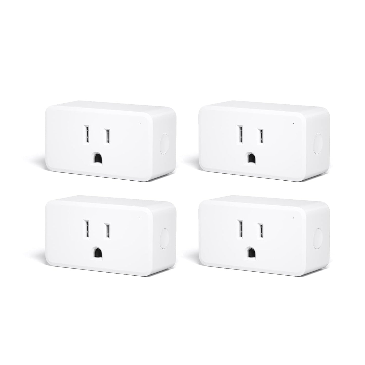 ZigBee Smart Plug 4 Pack with Real-time Energy Monitoring, 15A Outlet, Zigbee Repeater, ETL Certified, Zigbee Hub Required, Works with Home Assistant, Compatible Echo Devices and SmartThings