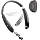 AMORNO Foldable Bluetooth Headphones Wireless Neckband Headset with Retractable Earbuds, Sports Sweatproof Noise Cancelling Stereo Earphones with Mic