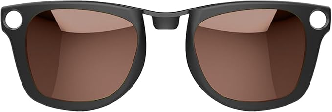 Polarized Clip for Ray-Ban Meta Wayfarer & Gen 2 (RW4006/RW4012, M Size, 50-22), Discoloration Clip for Meta Wayfarer Gen 2 UV Protection, Smart Glasses Color Changing Clip Set (Tea Color)