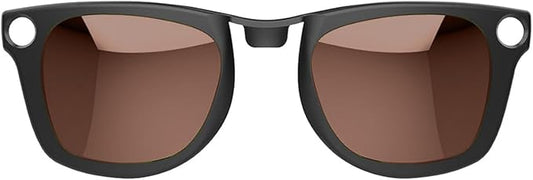 Polarized Clip for Ray-Ban Meta Wayfarer & Gen 2 (RW4006/RW4012, M Size, 50-22), Discoloration Clip for Meta Wayfarer Gen 2 UV Protection, Smart Glasses Color Changing Clip Set (Tea Color)