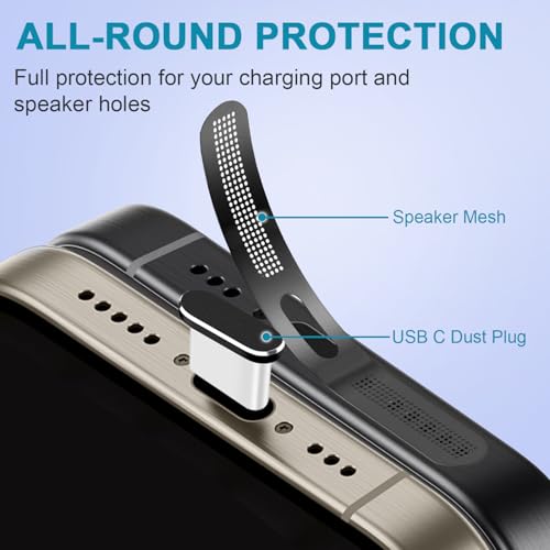 USB C Dust Plug, 4 Pack USB C Port Cover, Type C Cha | Charging & Powe - Image 3