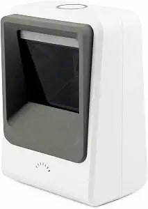ALACRIX SD51 Handsfree Omnidirectional Desktop Barcode Scanner with USB Cable, 1D 2D QR Image Sensing, Plug and Play Barcode Reader for Warehouse Supermarket Retail Store, White