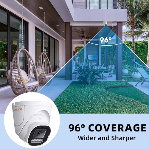 TIGERSECU 5MP Wide Angle Dome Security Camera for TV | Smart Home - Image 4