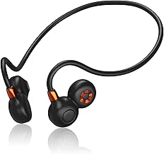 Ortizan Open Ear Headphones, Bluetooth 5.3 Wireless Air Conduction Headphones Sport Earbuds, Premium Sound, IPX6 Waterproof, Clear Call, 19g Lightweight Earphones for Running Cycling Workouts (Black) - Image 1