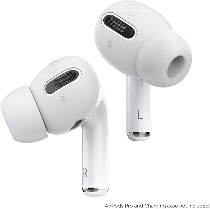 elago [6 Pairs] AirPods Pro Ear Tips with Integrated Earbuds Cover Designed for AirPods Pro, Fit in The Case, Anti-Slip, [3 Sizes: Large + Medium + Small] [US Patent Registered] (Nightglow Blue)