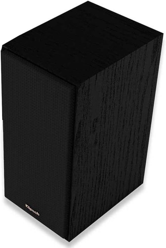 Klipsch Reference Next-Generation R-40M Horn-Loaded Bookshelf Speakers with 4” Spun-Copper Woofers for Best-in-Class Home Theater Sound in Black