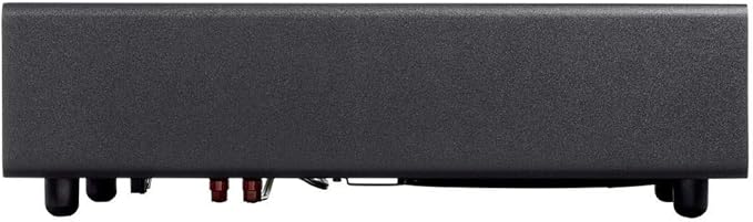 Monoprice SSW-8 Slim Powered Subwoofer - 8 Inch Woofer, 100 Watt, Low Profile, Powerful Amp, Low Pass, RCA and Speaker Level Terminal Inputs, Black
