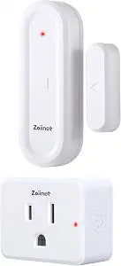 Zoiinet Door Sensor Outlet, Wireless Mini Contact Window Sensor, 15A/1500W