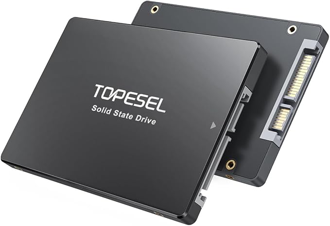 TOPESEL 1TB SATA III 2.5" Internal Solid State Drive 3D NAND TLC Flash 2.5" SSD for Laptop & Desktop PC Upgrade
