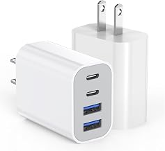 40W iPhone 17 16 Charger Block,2Pack 4-Port Fast USB C Charger Blocks,Multiport PD Power Adapter & QC Phone Charging Apple Adapter for iPhone 17 Air/17 Pro Max/16e/16 Pro/15/15Pro Max/14/13/12/11/iPad - Image 1