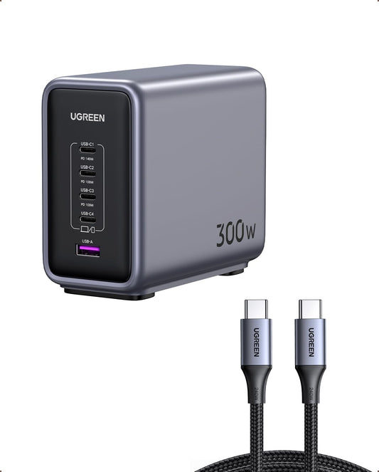 UGREEN Nexode 300W GaN Charging Station, 5-Port 140W | Charging & Powe - Image 1