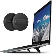 Portable Invisible Laptop Stand,Foldable Riser for 10–17” Laptops (2 Pack)