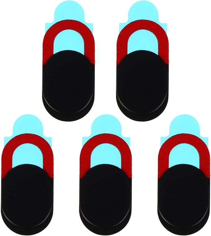 Mobestech 5pcs Lens Mask Laptop Camera Cover Beer Bottle Fridge Storage Computer Phone Webcam Cover Webcam Cover Slide for Tablet Web Camera Cover Red Protection Cap Cell Phone Abs