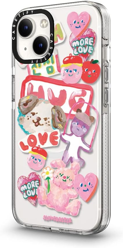 CASETiFY Clear iPhone 13 Case [Not Yellowing / 6.6 ft. 3X Military Grade Drop Protection/Magsafe] - SLOWCOASTER Sticker - Clear